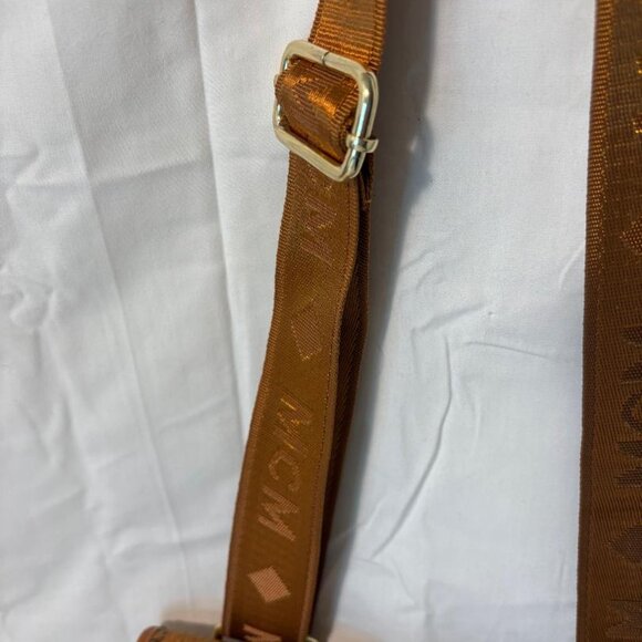 MCM #P8767 Shoulder Bag/Purse   Cognac color w/Dust cover NEW - Picture 6 of 12